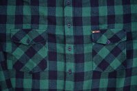 KAMRO Übergrößen Flanell-Hemd im Holzfäller Stil Grün/Schwarz kariert 9XL