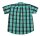 Übergrößen Kurzarm Hemd KAMRO Grün/Türkis/Weiß kariert 3XL-7XL