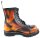 ANGRY ITCH 8-Loch Orange Rub-Off Ranger Leder Stiefel Stahlkappe EU36-48