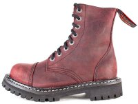 ANGRY ITCH-8-Loch Vintage Bordeaux Ranger Leder Stiefel...