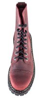 ANGRY ITCH-8-Loch Vintage Bordeaux Ranger Leder Stiefel Stahlkappe  EU36-48
