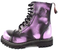 ANGRY ITCH 8-Loch Violett Rub-Off Ranger Leder Stiefel...