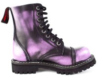 ANGRY ITCH 8-Loch Violett Rub-Off Ranger Leder Stiefel Stahlkappe EU36-48