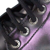 ANGRY ITCH 8-Loch Violett Rub-Off Ranger Leder Stiefel Stahlkappe EU36-48