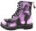 ANGRY ITCH 8-Loch Violett Rub-Off Ranger Leder Stiefel Stahlkappe EU36-48