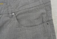 Übergrössen modische Bermudashort grau kariert XL-7XL