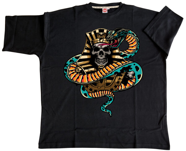 Übergrößen T-Shirt HONEYMOON Pharao Schwarz 5XL -12XL