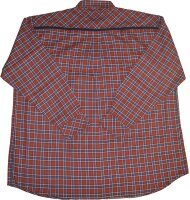 Übergrößen Herren-Karo-Hemd Rostbraun/Blau/Weiß/Schwarz 9XL