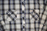 Übergrößen Herren-Karo-Hemd Weiß/Schwarz/Grau/Blau 12XL