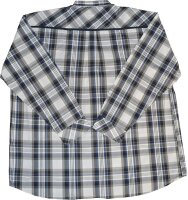 Übergrößen Herren-Karo-Hemd Weiß/Schwarz/Grau/Blau 12XL