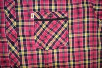 Übergrößen Herren-Karo-Hemd Pink/Schwarz/Gelb 5XL-14XL