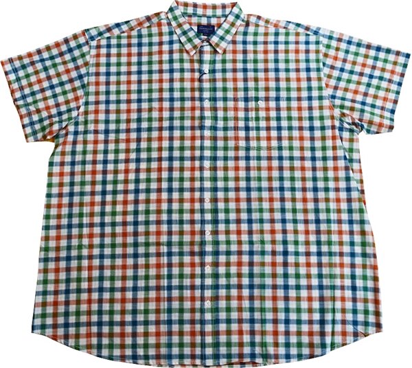 Übergrößen Karo-Kurzarm-Herrenhemd Download by KAMRO 7XL-14XL