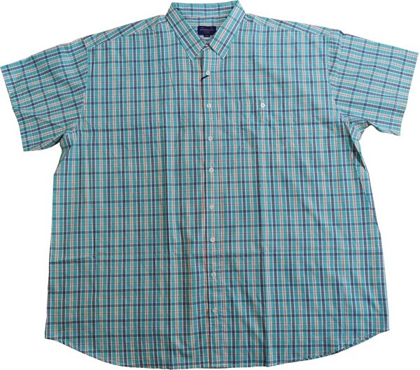 Übergrößen Karo-Kurzarm-Herrenhemd Download by KAMRO 5XL-14XL