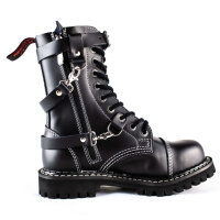ANGRY ITCH-10-Loch Gothic Army Ranger Armee Leder Schuhe mit Stahlkappe  EU36-48