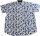 KAMRO Übergrößen Kurzarmhemd Piqué weiß/blau 8XL