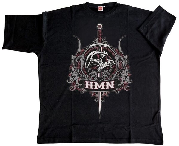 Übergrößen T-Shirt HONEYMOON Skull Red 10XL