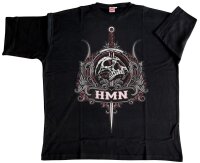 Übergrößen T-Shirt HONEYMOON Skull Red 10XL