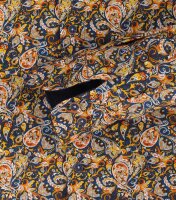 REDMOND Übergrößen Langarmhemd Blau/Beige Paisleymuster 2XL-6XL Comfort Fit