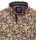 REDMOND Übergrößen Langarmhemd Blau/Beige Paisleymuster 2XL-6XL Comfort Fit