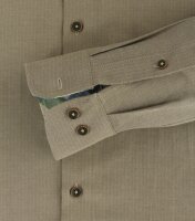 REDMOND Übergrößen Langarmhemd Braun 5XL Comfort Fit