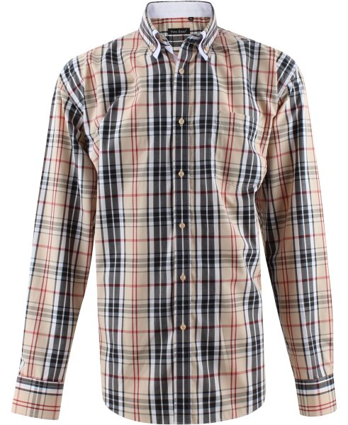 Yves Enzo Herrenhemd Schottenkaro  2XL-6XL